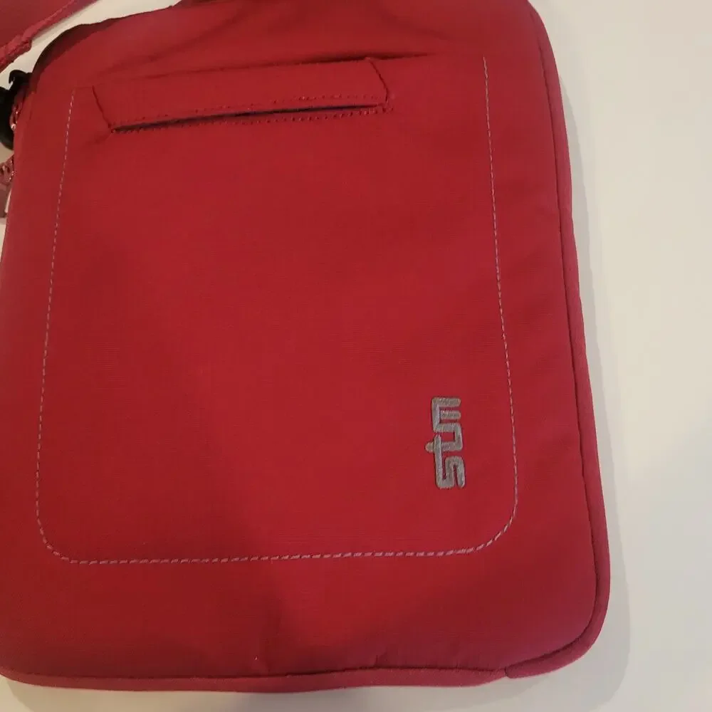 STM Protective Tablet Shoulder Bag Red Padded Crossbody Case